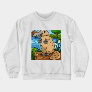 platypuss colorful Crewneck Sweatshirt